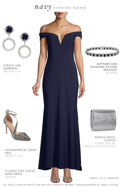 accessories for navy blue dress.